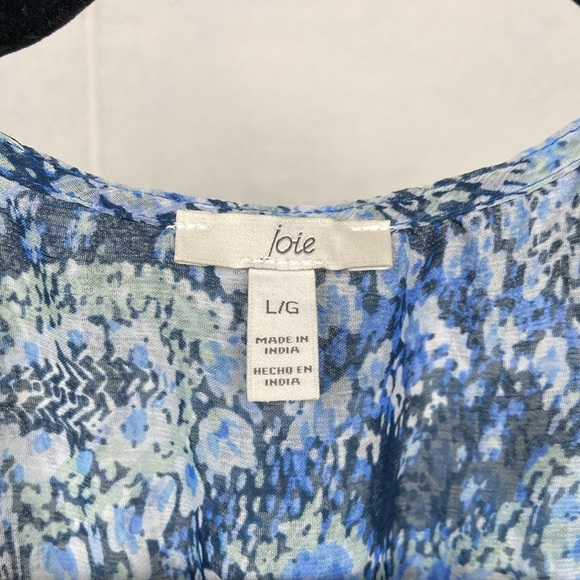 NWT Joie Women's Printed Long Sleeve Tiered Maxi Dress LARGE Parisian Paisley - Picture 3 of 13